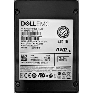 DELL 7NXWW 3.84TB 2.5in PCI Express 4.0(NVMe) Enterprise Solid State Drive