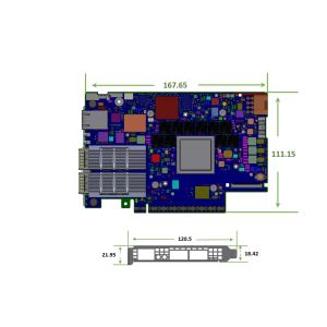 NVIDIA 900-9D3C6-00CV-DA0 BlueField-3 B3220SH E-Series FHHL Storage Controller 200GbE (default mode) / NDR200 IB Dual-port QSFP112 PCIe Gen5.0 x16 with x16 PCIe extension option 16 Arm cores 48GB on-board DDR integrated BMC Crypto Enabled Secure Boot