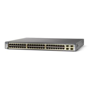 Cisco WS-C3750-48PS-S Cat3750 48port 10/100 PoE Switch