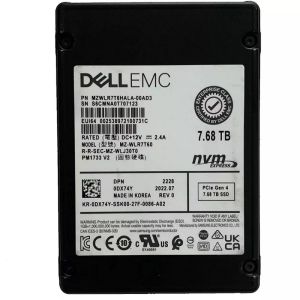 Samsung PM1733 MZWLR7T6HALA-00AD3 SSD 7.68 TB PCIe 4.0 x4 (NVMe) DELL OEM Refurbished